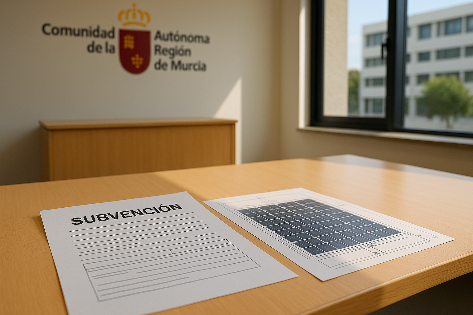 Tramitación de ayudas para placas solares en la Región de Murcia